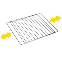 Grille Sauvic Four Extensible Chrome 38,5 x 31,5 cm 55 x 31,5 cm