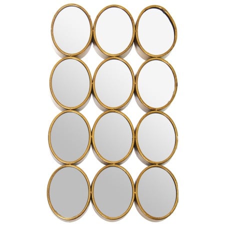 Wandspiegel Alexandra House Living Gold Metall 12 x 16 cm 9 x 68 x 40 cm rund Oval