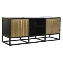 TV-Möbel DKD Home Decor Schwarz Gold Metall Holz (120 x 37 x 50 cm)