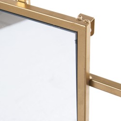 Wall mirror Alexandra House Living Golden Metal 7 x 113 x 53 cm