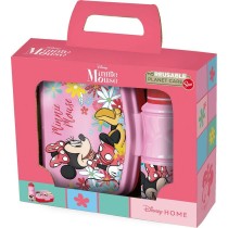 Picnic Holder and Bottle Included Minnie Mouse CZ11278 380 ml 17 cm Plastic