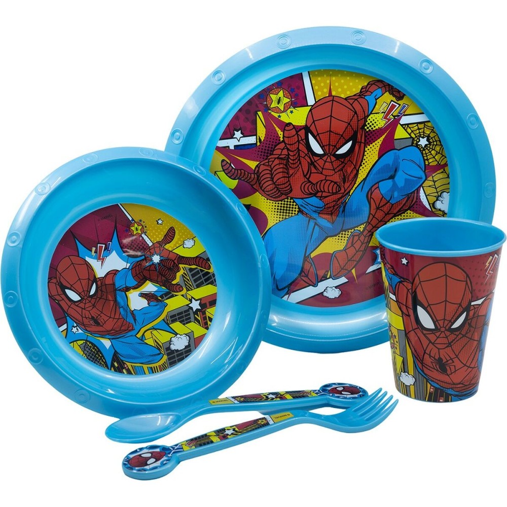 Children’s Dinner Set Spider-Man CZ11313 Plastic (5 Pieces)