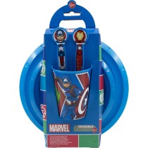 Ensemble Vaisselle pour Enfants The Avengers CZ11309 Plastique (5 Pièces)