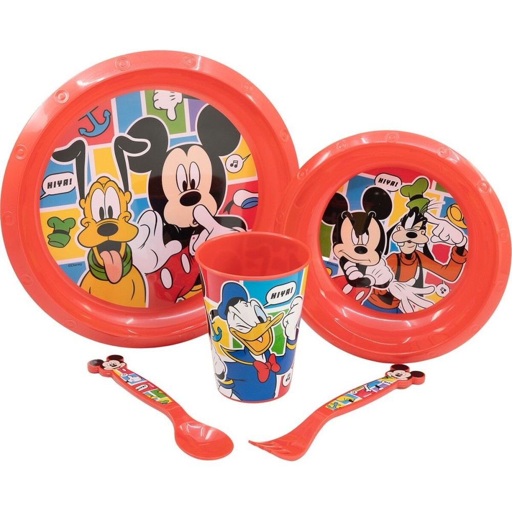 Ensemble Vaisselle pour Enfants Mickey Mouse CZ11311 (5 Pièces)