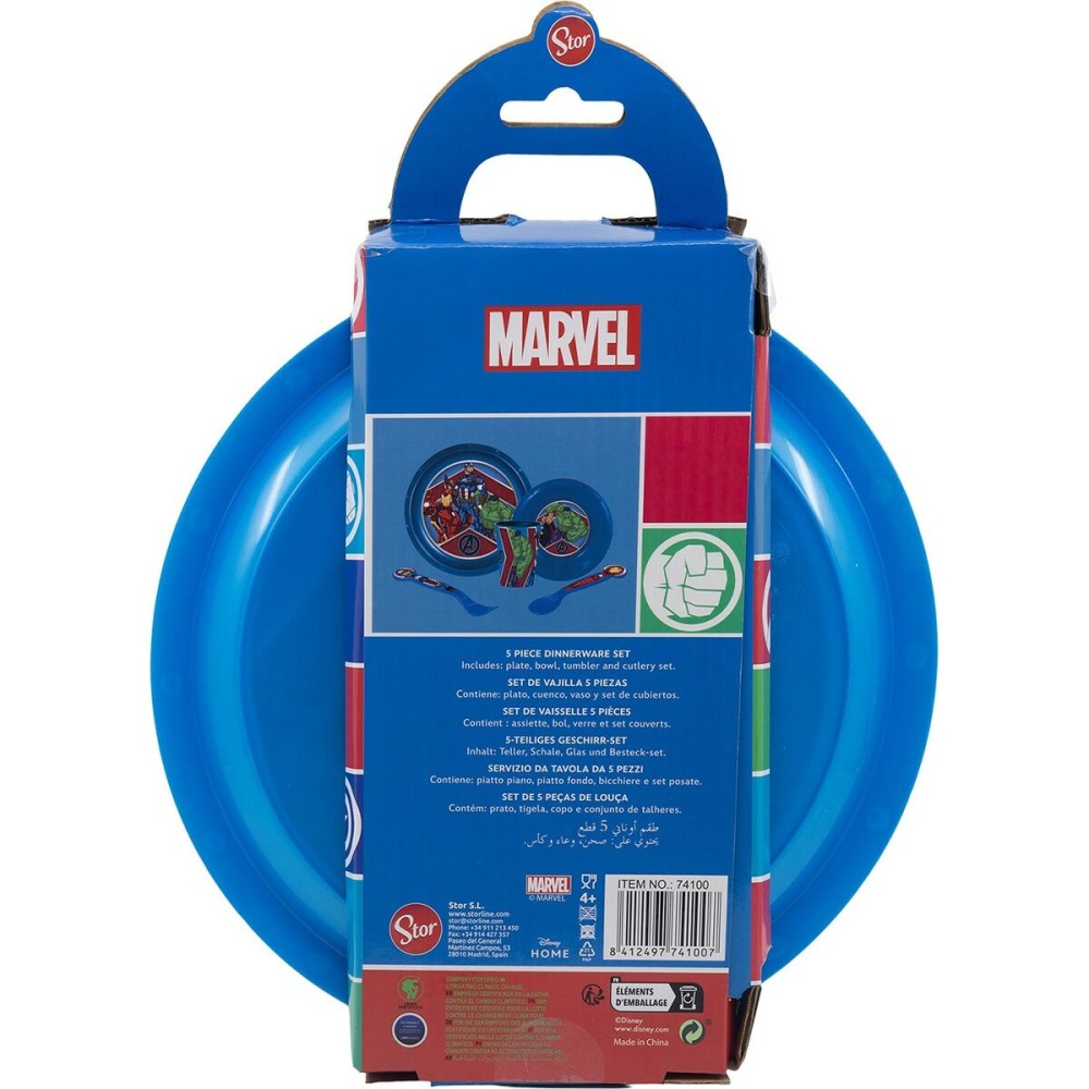 Children’s Dinner Set The Avengers CZ11309 Plastic (5 Pieces)