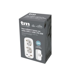 Mehrfachsteckdose TM Electron 3.1 250 V