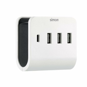 Wall Charger Simon CL610304 White/Black