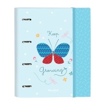 Ringbuch BlackFit8 Mariposa A4 Hellblau (27 x 32 x 3.5 cm)