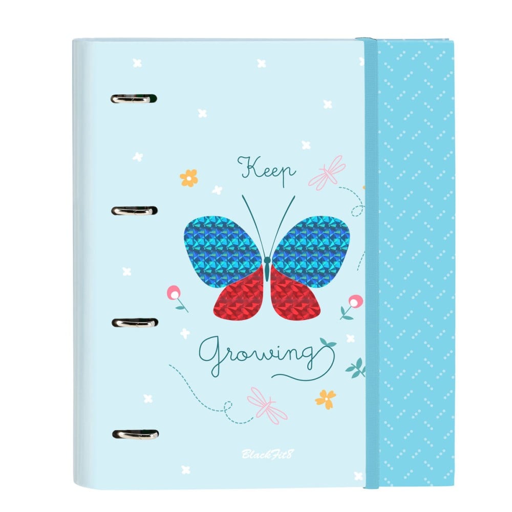 Ringbuch BlackFit8 Mariposa A4 Hellblau (27 x 32 x 3.5 cm)