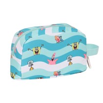 Sac glacière goûter Spongebob Stay positive Bleu Blanc (21.5 x 12 x 6.5 cm)