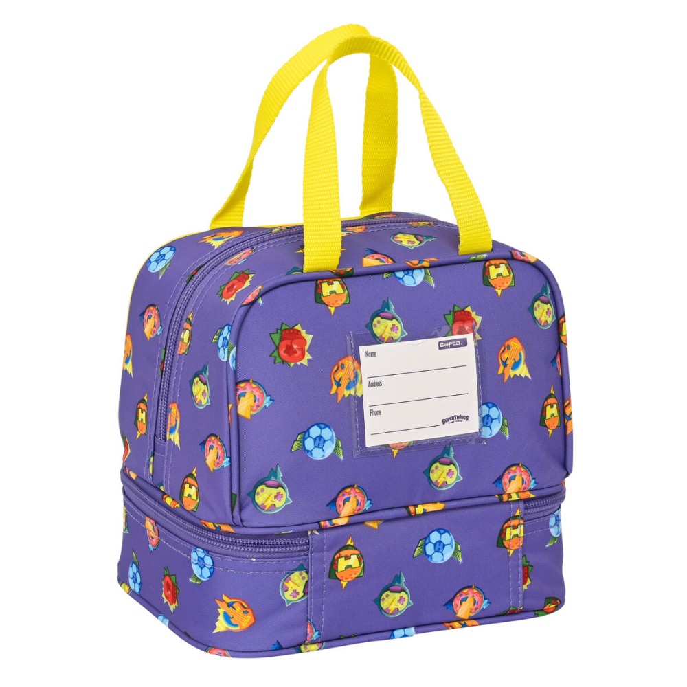 Sac Thermique SuperThings Guardians of Kazoom Jaune Violet 20 x 20 x 15 cm