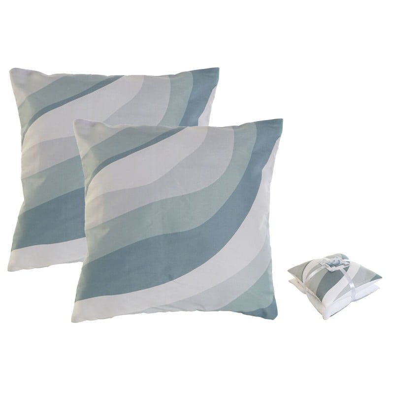 Set of cushions Home ESPRIT Waves 45 x 5 x 45 cm (2 Units)