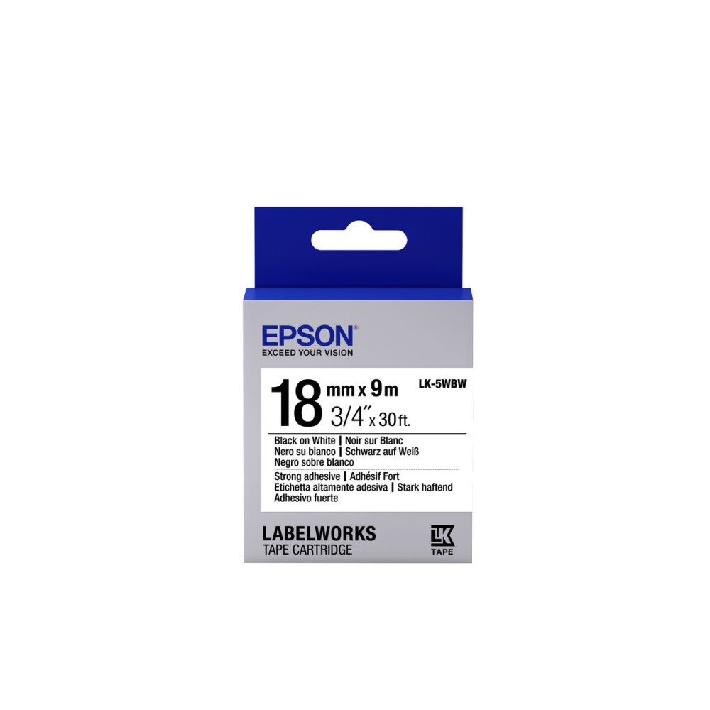 Etiquettes pour Imprimante Epson C53S655012 Noir Blanc/Noir Noir/Blanc