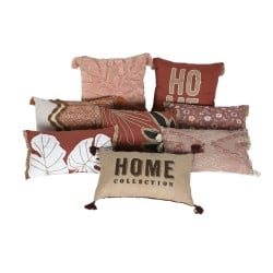 Coussin Home ESPRIT Blanc Terre cuite Boho 50 x 5 x 30 cm