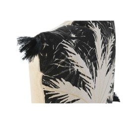 Cushion Home ESPRIT Black Boho Palm tree 45 x 5 x 45 cm