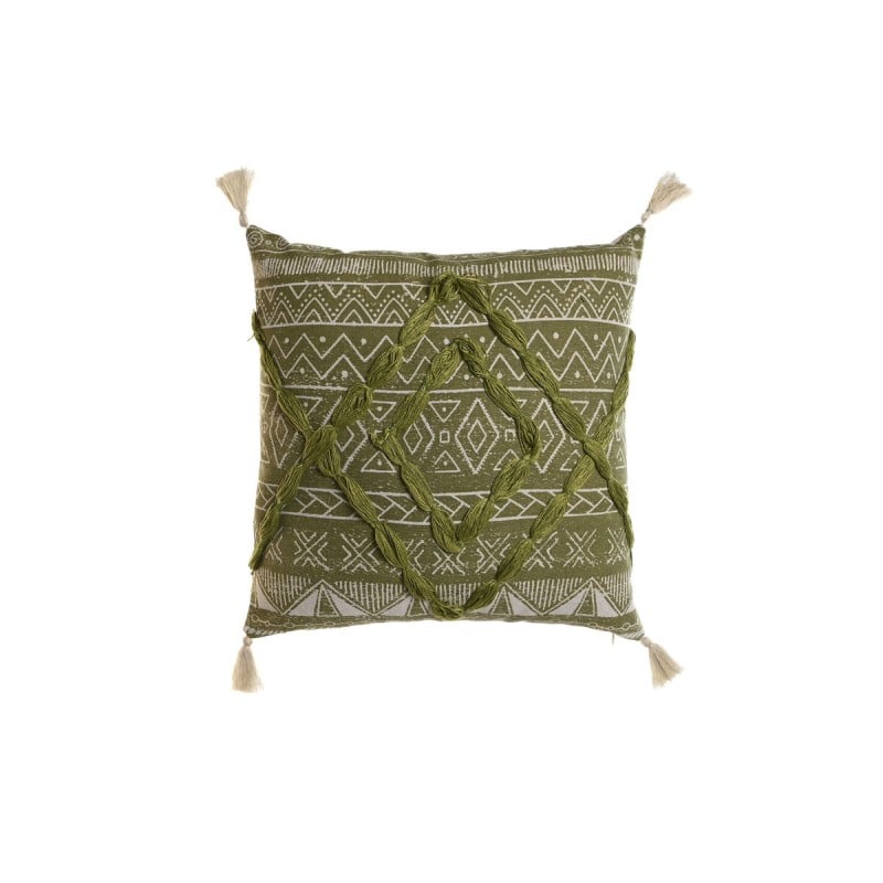 Kissen Home ESPRIT grün Boho 45 x 5 x 45 cm