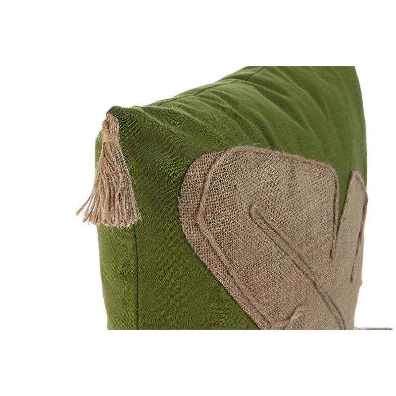 Cushion Home ESPRIT Green Natural Boho 45 x 5 x 45 cm