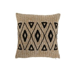 Cushion Home ESPRIT Black Natural 42 x 15 x 42 cm