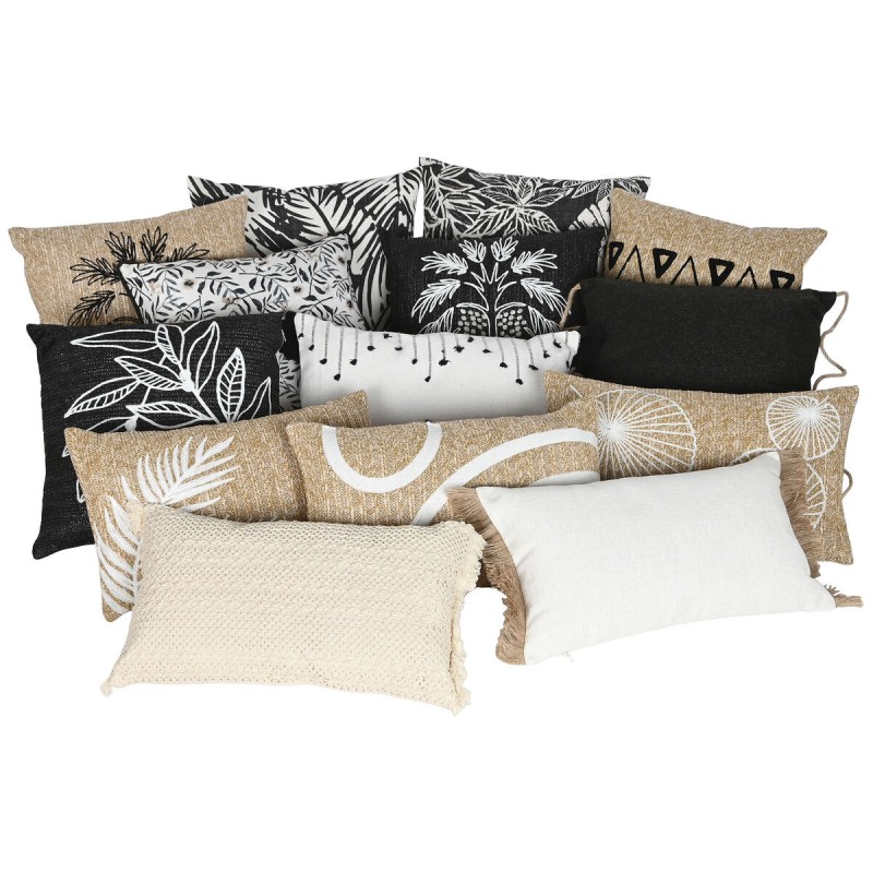 Coussin Home ESPRIT Noir Naturel 42 x 15 x 42 cm