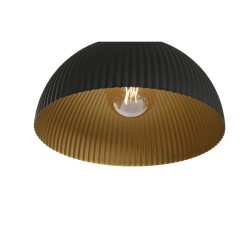 Deckenlampe Home ESPRIT Schwarz Gold Metall 50 W 35 x 35 x 18 cm