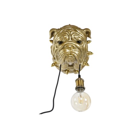 Wandleuchte Home ESPRIT Gold Harz 50 W Moderne Bulldog 220 V 25 x 23 x 29 cm