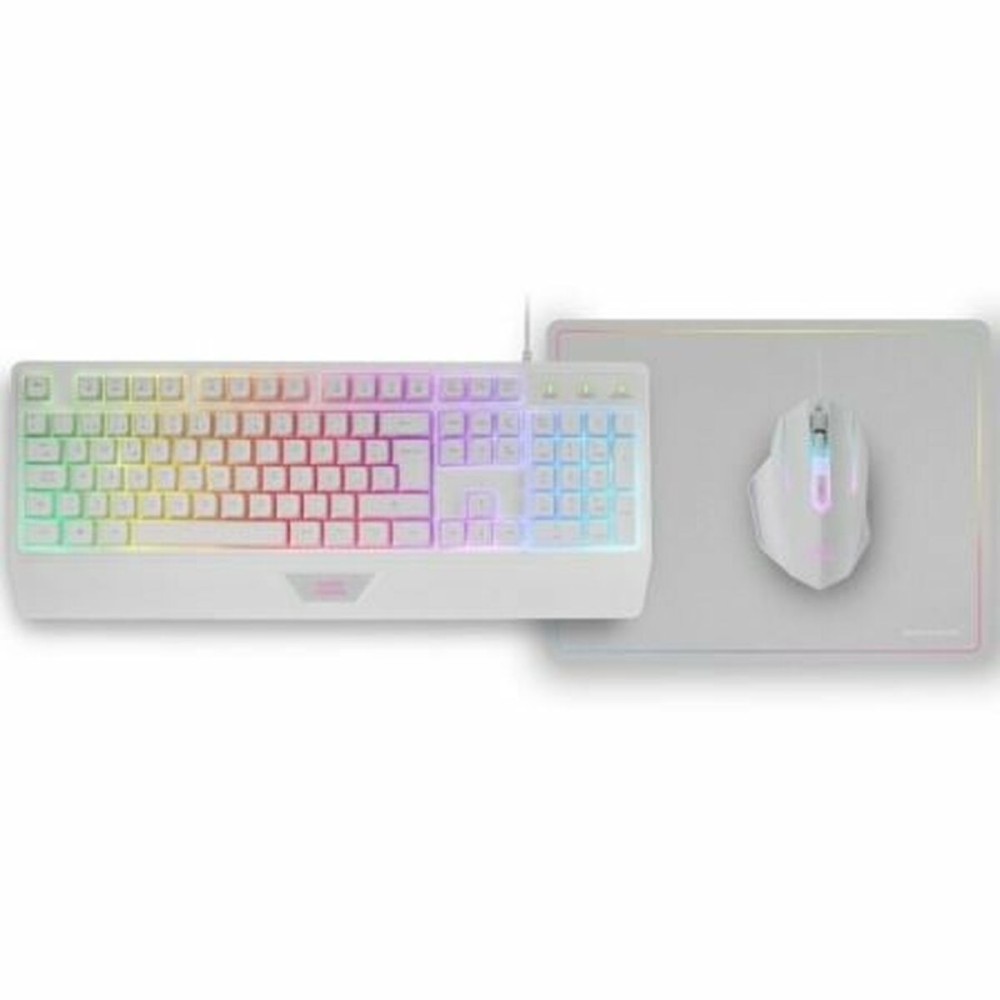 Clavier Mars Gaming MCP124WES Blanc