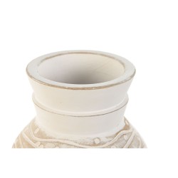 Vase Home ESPRIT Blanc Naturel Bois de manguier Colonial 15 x 15 x 38 cm