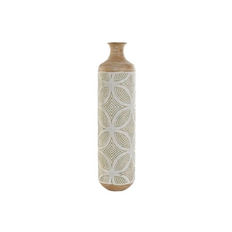 Vase Home ESPRIT Green Beige Natural Metal Tropical 18 x 18 x 66 cm