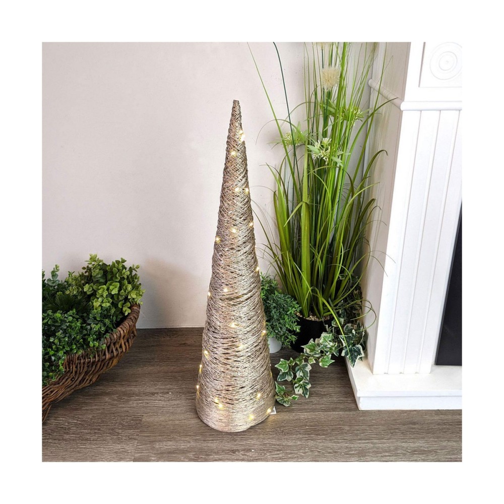 Weihnachtsbaum Gold Warmes Weiß Ø 20 X 80 CM (3 Stück)