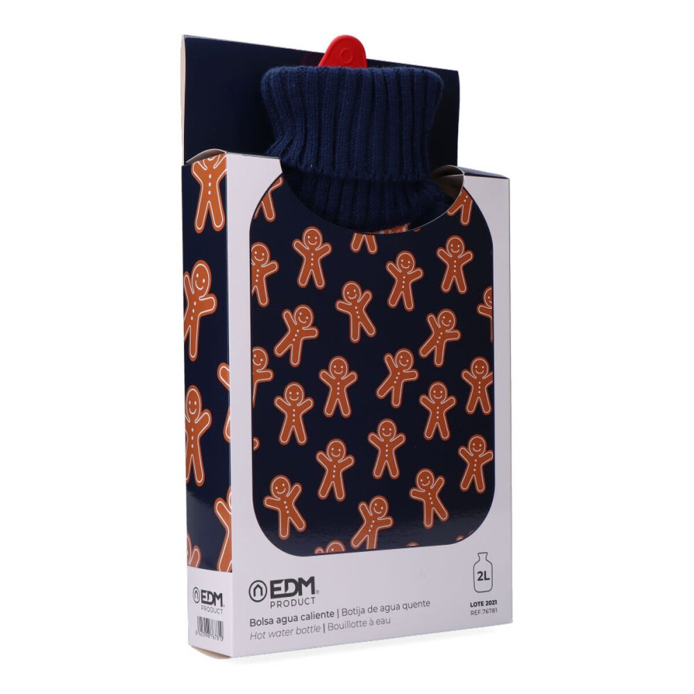 Hot Water Bottle EDM 76781 Black Wool 2 L