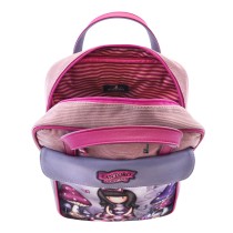 Rucksack Gorjuss Cheshire cat Pink Purple (27 x 10 x 37 cm)