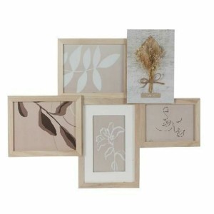 Fotorahmen DKD Home Decor 53 x 2,4 x 39,5 cm Kristall natürlich Shabby Chic