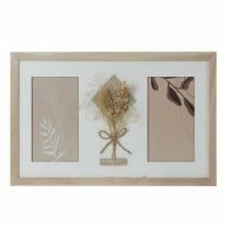 Photo frame DKD Home Decor 39 x 1,2 x 22 cm Crystal Natural White Shabby Chic