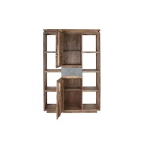 Shelves DKD Home Decor Sheesham Brown Grey Natural Wood 120 x 40 x 185 cm