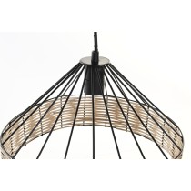 Ceiling Light DKD Home Decor 35 x 35 x 22 cm Black Metal Rattan 50 W (2 Units)