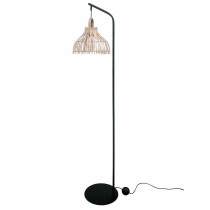 Stehlampe DKD Home Decor Schwarz Metall Braun Rattan (40 x 40 x 160 cm)