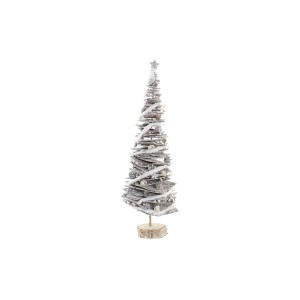 Sapin de Noël DKD Home Decor Naturel Bouleau Enneigé 34 x 34 x 102 cm