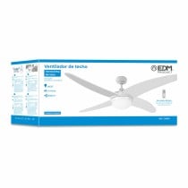 Ventilateur de Plafond avec Lumière EDM 33806 Caspio Blanc 60 W