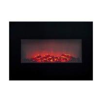 Dekorativer elektrischer Wandkamin Classic Fire Memphis Schwarz 1800 W 66 x 13 x 46 cm