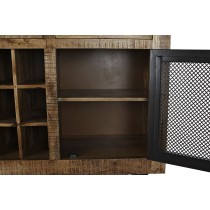 Anrichte DKD Home Decor Schwarz Grau Metall Dunkelbraun Mango-Holz (150 x 43 x 90 cm)