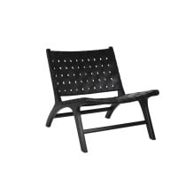 Chaise de Salle à Manger DKD Home Decor Noir 65 x 79 x 70 cm