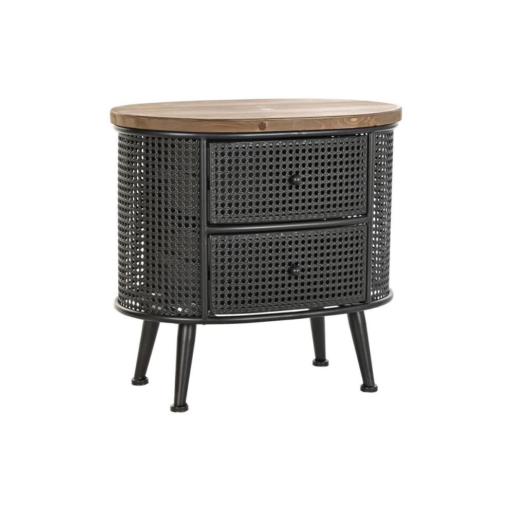 Table de Nuit DKD Home Decor Sapin Métal (53 x 35 x 51 cm)