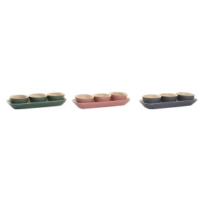 Bowl DKD Home Decor 32 x 12,7 x 3,5 cm (3 Pieces)