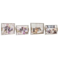 Jeux de plateaux DKD Home Decor Multicouleur 40 x 30 x 6 cm Bois MDF (2 Unités)