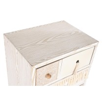 Caisson à Tiroirs DKD Home Decor Sapin Naturel Coton Blanc (48 x 35 x 89 cm)