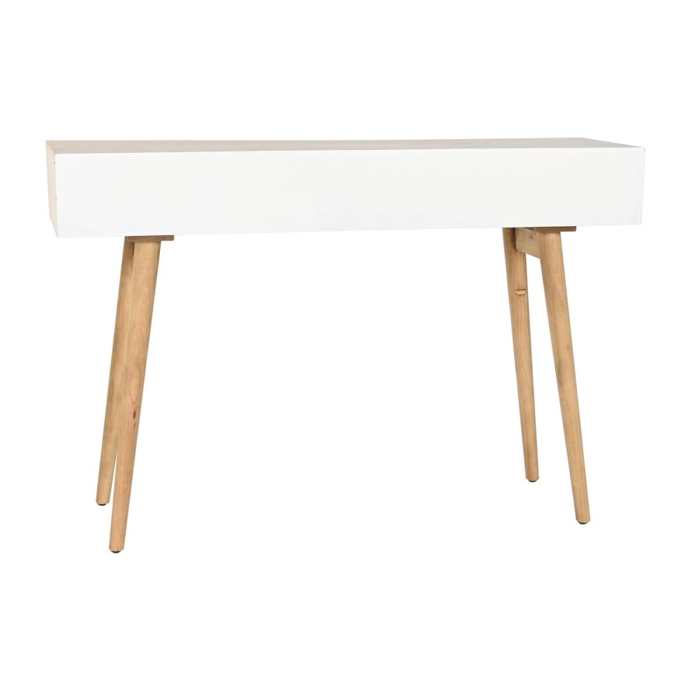 Console DKD Home Decor Sapin Naturel Blanc 120 x 35 x 80 cm