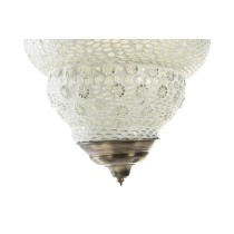 Suspension DKD Home Decor Blanc Métal Verre 25 W 23 x 23 x 33 cm