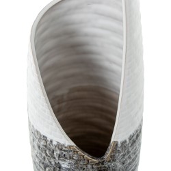 Vase Alexandra House Living Blanc Gris Céramique 11 x 49 cm