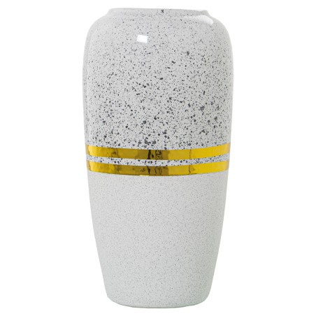 Vase Alexandra House Living White Silver Ceramic 15 x 30 cm