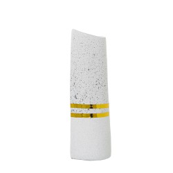 Vase Alexandra House Living White Silver Ceramic 10 x 10 x 31 cm